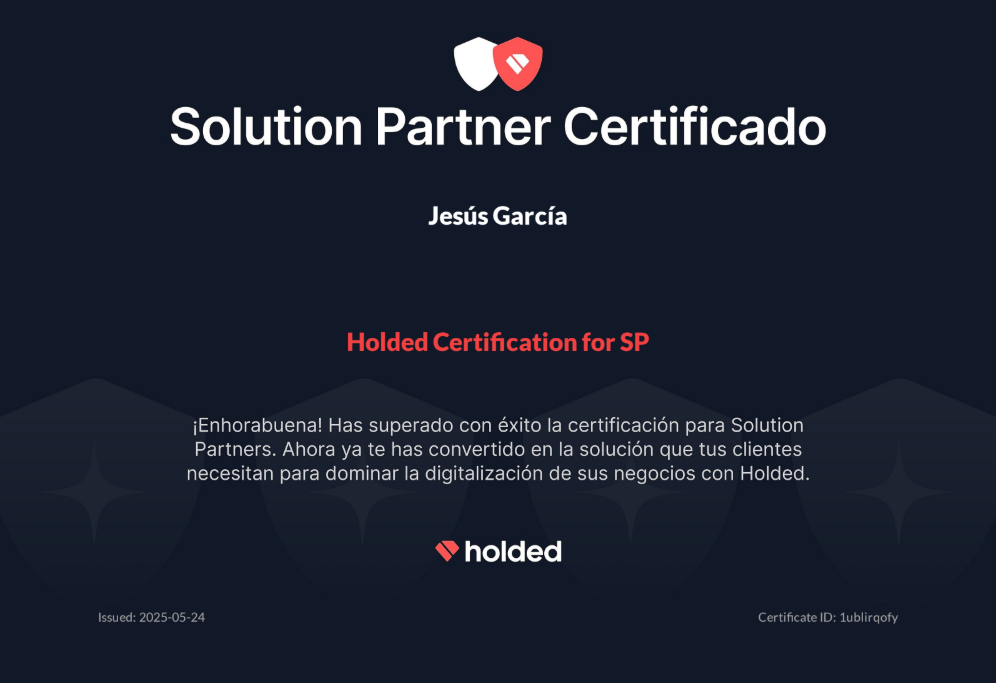 Certificado Holded
