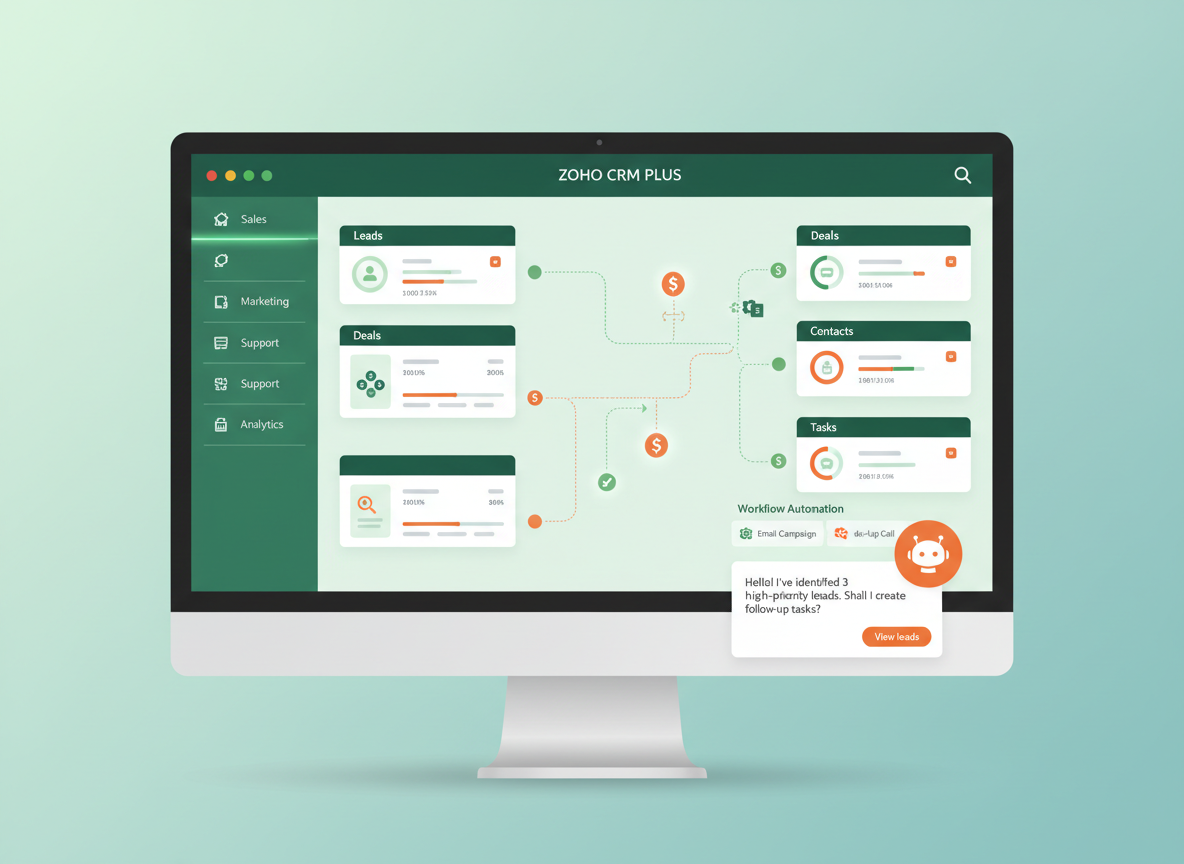 Zoho lanza Zia Chat y entra en el SaaS vertical: la IA deja de ser una app y se convierte en el sistema operativo del negocio