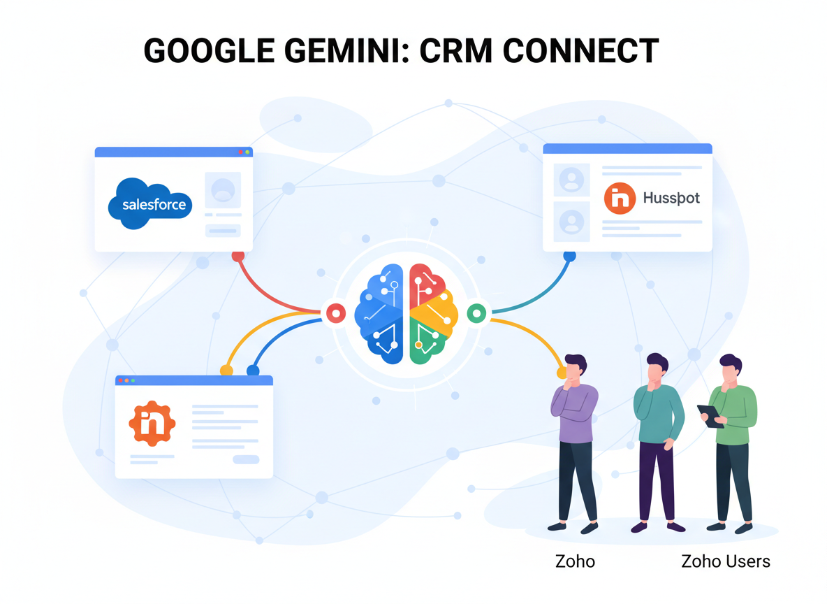Gemini ya habla con Salesforce y HubSpot: la pregunta incómoda para quien usa Zoho