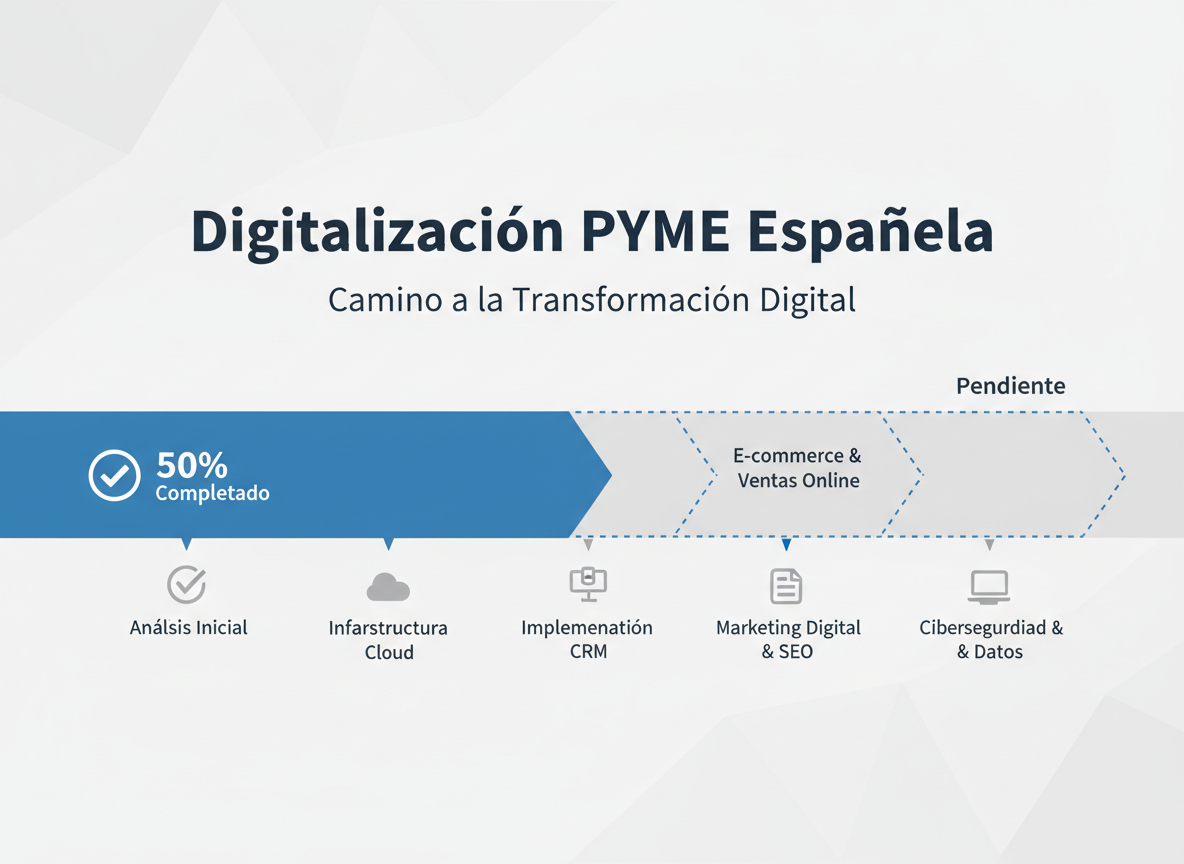 Digitalización de pymes en España: por qué el 94% se queda a medias (y qué hacer para no ser una de ellas)